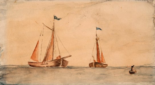 Akvarell - Sjöhistoriska museet - OB 160