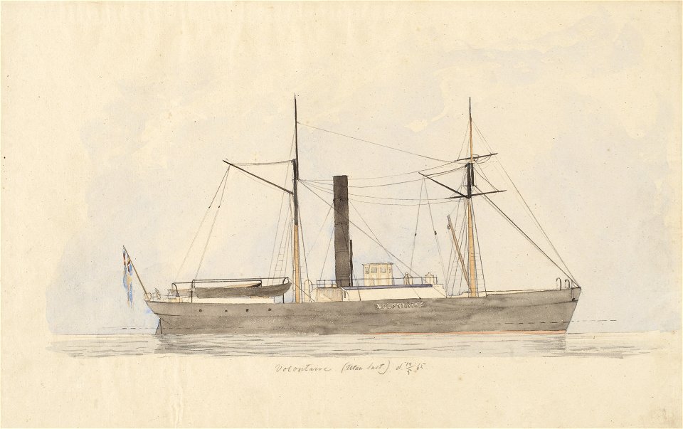 Akvarell - Sjöhistoriska museet - SB 1328