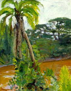 Akseli Gallen-Kallela - Tropical Palm Tree by the Tana River