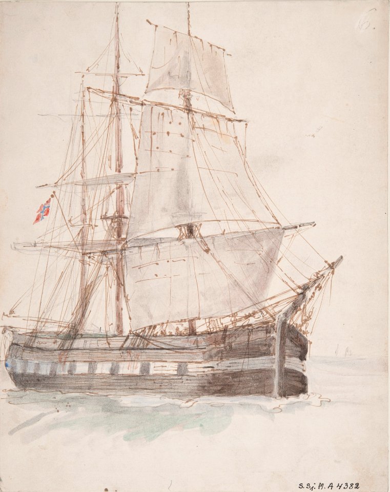 Akvarell - Sjöhistoriska museet - SB 159