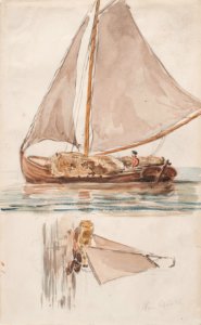Akvarell - Sjöhistoriska museet - OB 77