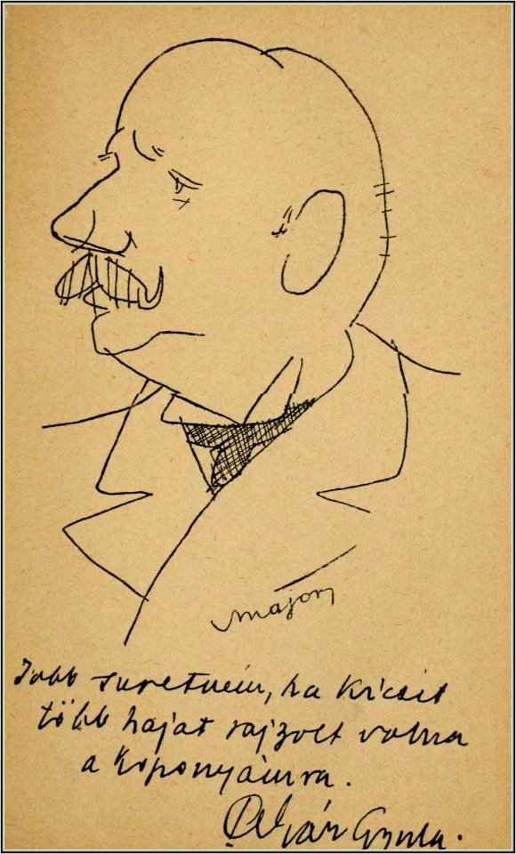 Akár Gyula, 1913. Major Henrik rajza
