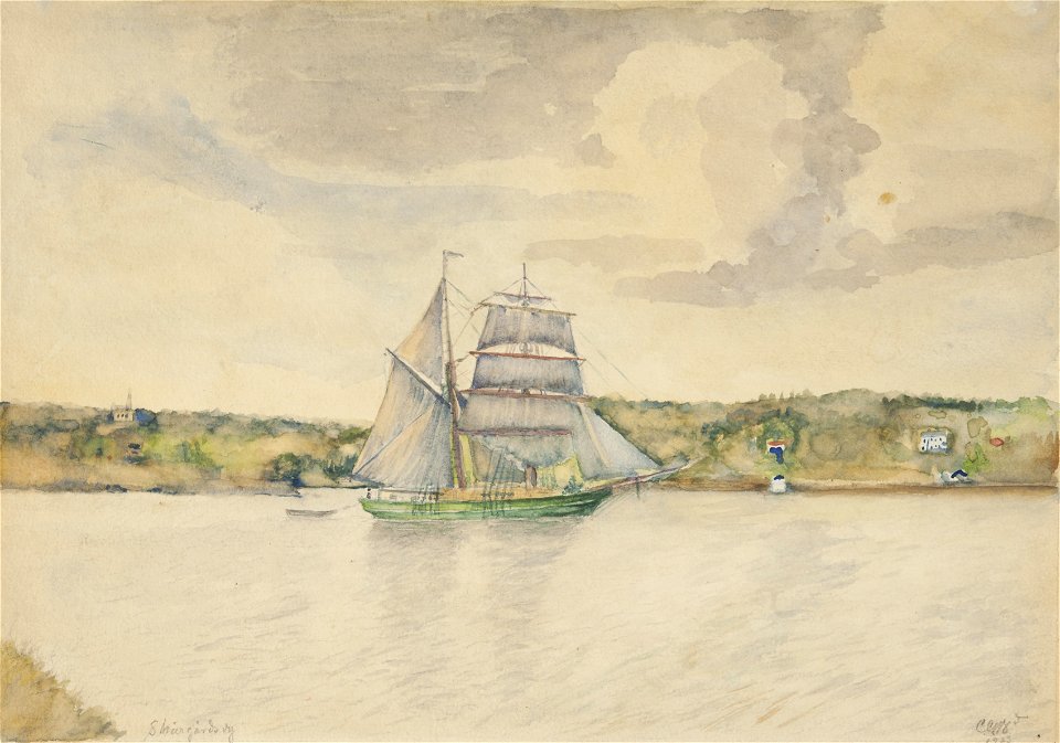 Akvarell - Sjöhistoriska museet - SB 1508