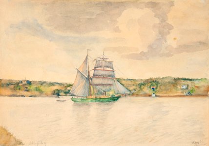 Akvarell - Sjöhistoriska museet - SB 1508