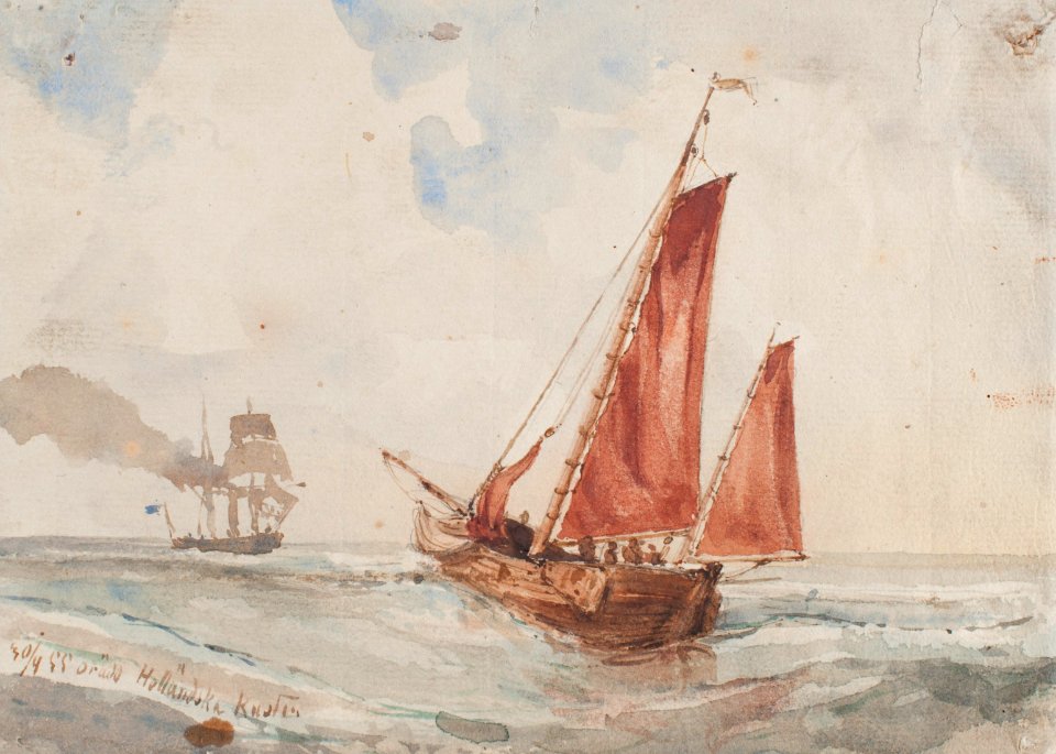 Akvarell - Sjöhistoriska museet - OB 71