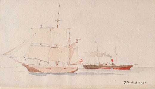 Akvarell - Sjöhistoriska museet - SB 3