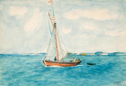 Akvarell - Sjöhistoriska museet - SB 1521