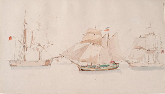Akvarell - Sjöhistoriska museet - SB 3 1