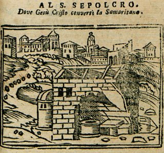 Al S Sepolcro dove Gesù Cristo convertì la Samaritana - Bianco Noe - 1600