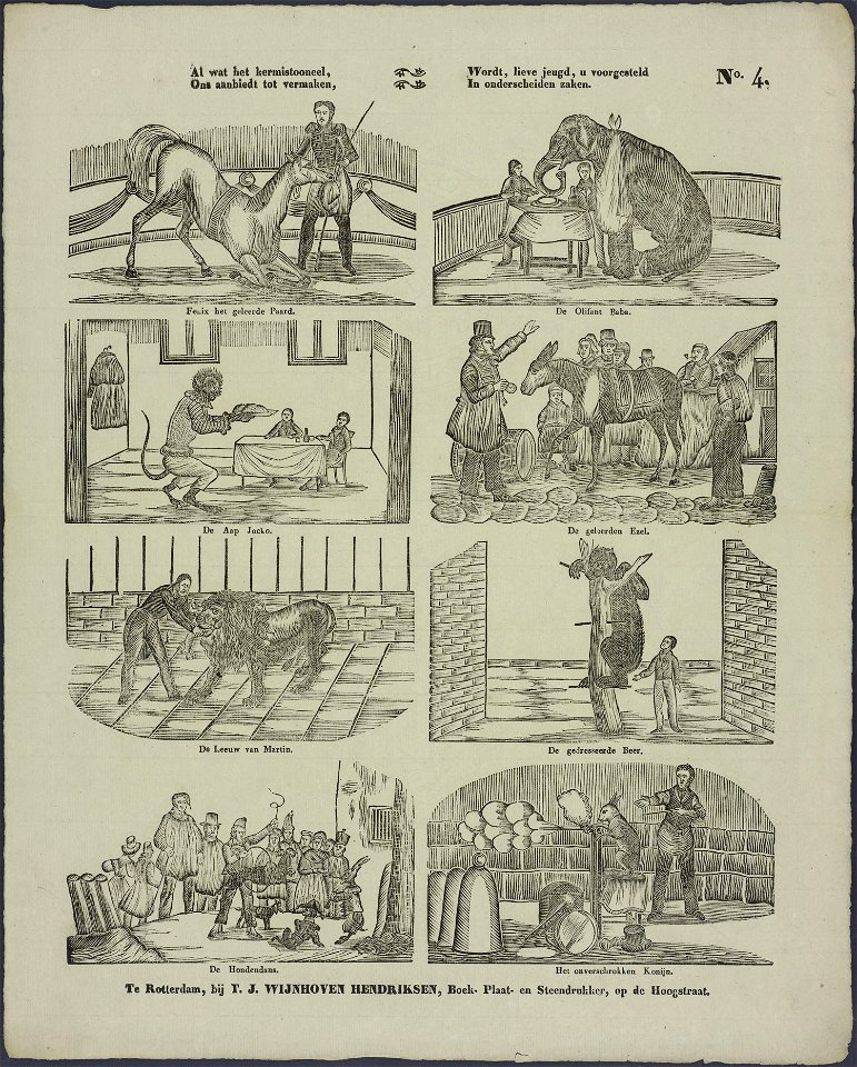 Al wat het kermistooneel, Ons aanbiedt tot vermaken-Catchpenny print-Borms 0987