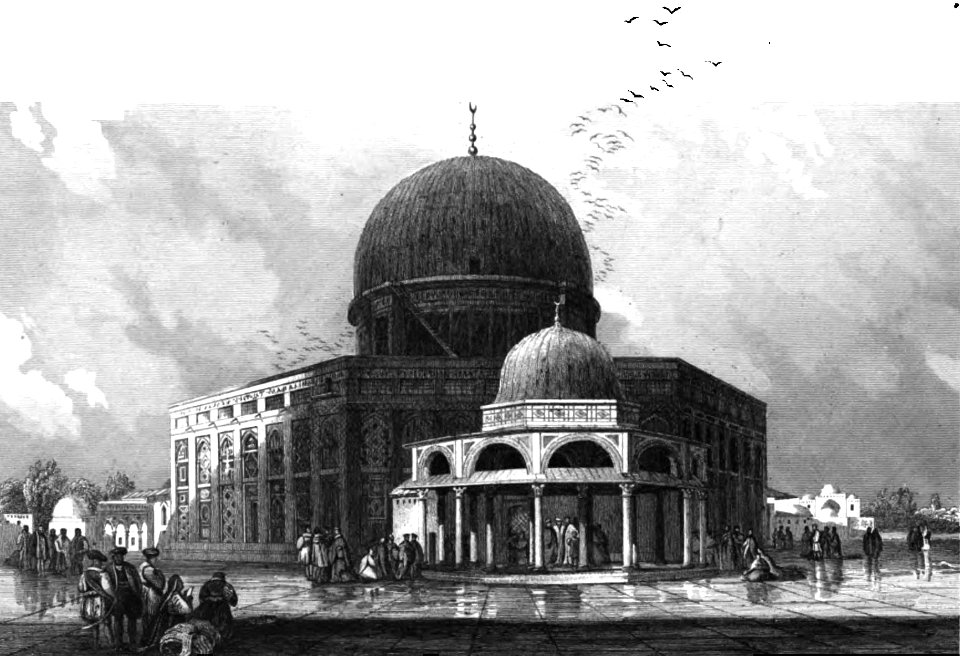 Al-Aqsa Mosque, Illustration for La Terre-Sainte et les lieux illustrés par les apôtres, by Adrien Egron, 1837 (5)
