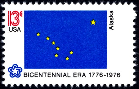 Alaska Bicentennial 13c 1976 issue