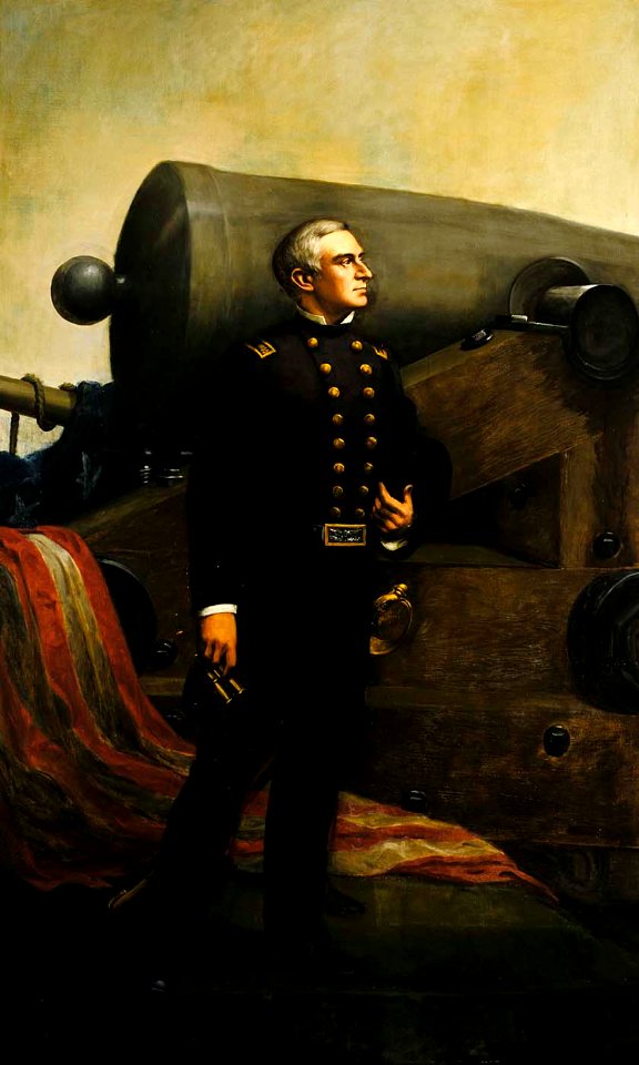 Alban Jasper Conant - The First Gun at Fort Sumter (Major Robert Anderson) - 1924.4.1 - Smithsonian American Art Museum