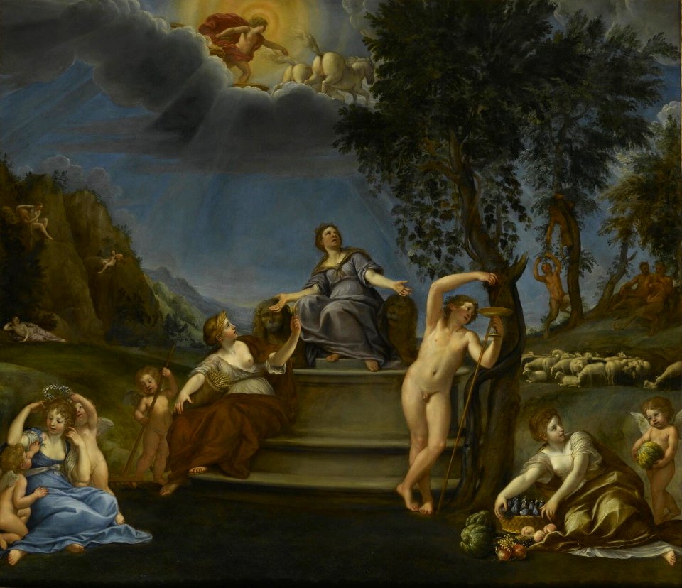 Albani - Cybèle et les Saisons, ou Allégorie de la Terre - Louvre