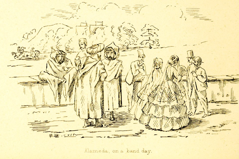 Alameda, on a band day - O’hara (smith) - - 1859