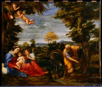 Francesco Albani - Rest on the Flight to Egypt - y1930-437 - Princeton University Art Museum