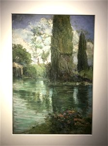Alameda de Osuna, watercolor by Mariano Pedrero, collection Museo ABC, 1926