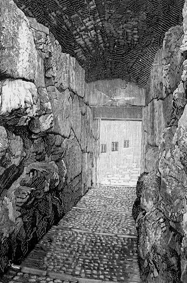 Alatri – Interno della porta maggiore della cittadella (xilografia)