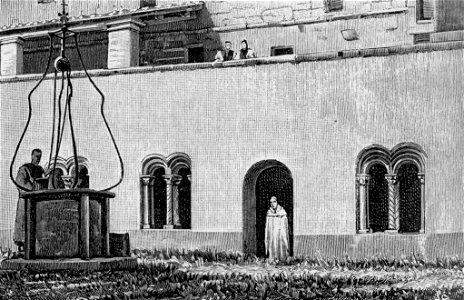 Alatri – Cortile scoperto del Chiostro (xilografia)