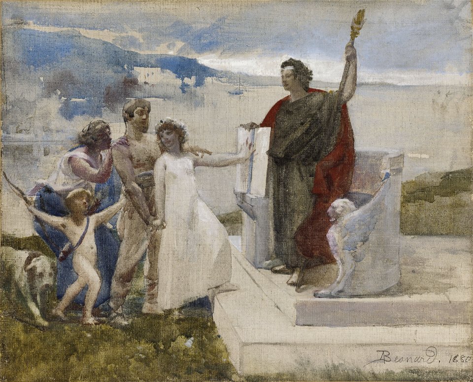 Albert (Paul Albert Besnard Besnard dit) - Esquisse pour la mairie du 19ème arrondissement de la Ville de Paris , le Mariage - PPP3859 - Musée des Beaux-Arts de la ville de Paris