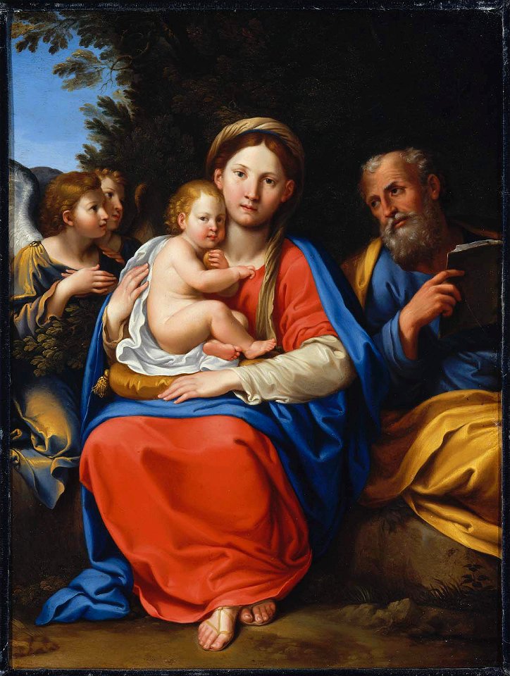 Francesco Albani - Holy Family with Angels - 1983.250 - Museum of Fine Arts