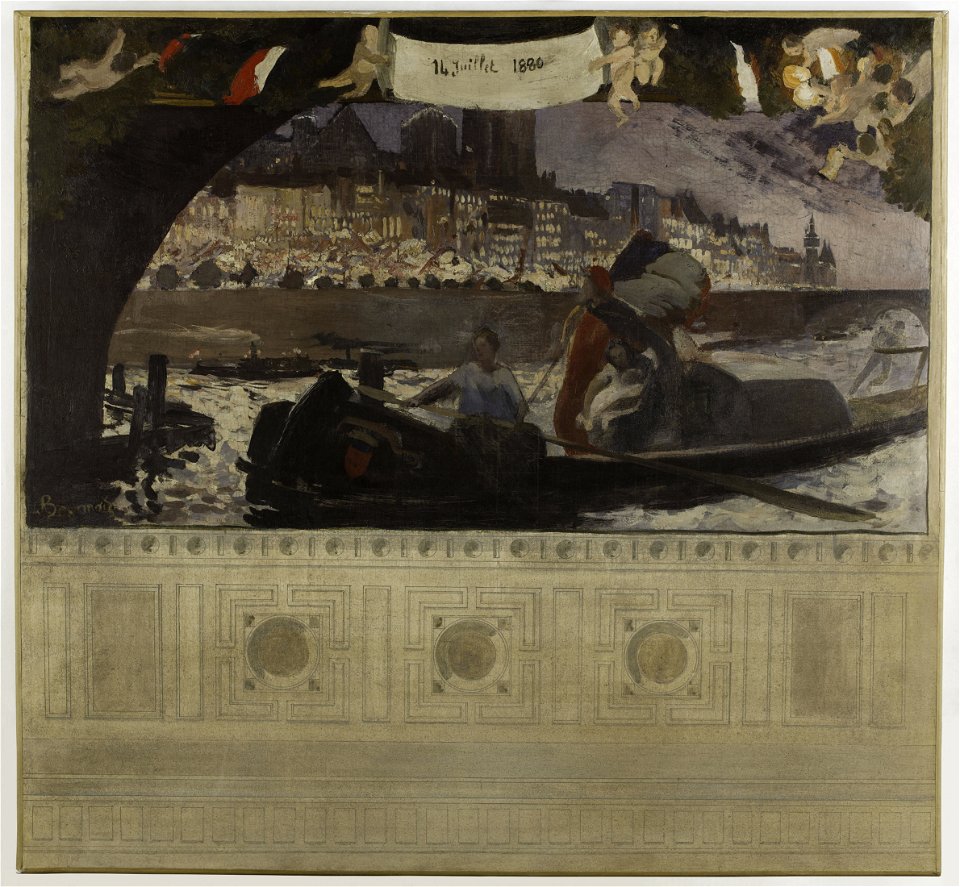 Albert (Paul Albert Besnard Besnard dit) - Esquisse pour la mairie du 4ème , le 14 juillet 1880 - PPP3861 - Petit Palais