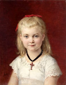 Albert Anker Bildnis Emilie Weiss 1874