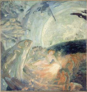 Albert (Paul Albert Besnard Besnard dit) - Esquisse pour l'Hôtel de Ville de Paris , La Vérité entraînant les Sciences à sa suite répand sa lum - PPP2046 - Petit Palais