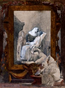 Albert (Paul Albert Besnard Besnard dit) - Esquisse pour la salle des mariages de la mairie du 19ème arrondissement de la Ville de Paris , L'Hiver - PPP3857 - Petit Palais