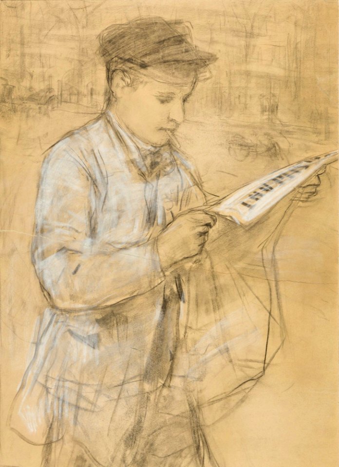 Albert Anker Zeitungsjunge