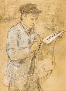 Albert Anker Zeitungsjunge