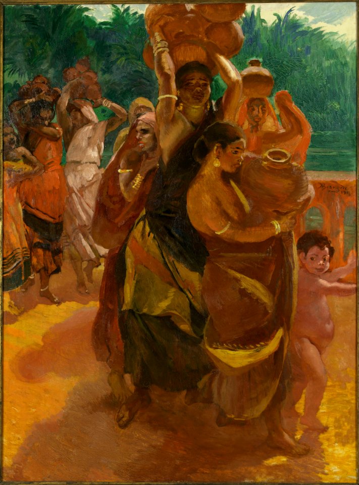 Albert (Paul Albert Besnard Besnard dit) - Sur le Pont de Trichinopoly (Inde) - PPP2047 - Musée des Beaux-Arts de la ville de Paris