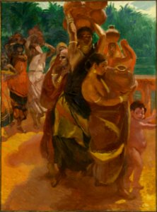 Albert (Paul Albert Besnard Besnard dit) - Sur le Pont de Trichinopoly (Inde) - PPP2047 - Musée des Beaux-Arts de la ville de Paris