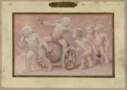 Albert Aublet - Esquisse pour la salle des fêtes de l'Hôtel de Ville , Boissons - PPP3804 - Petit Palais
