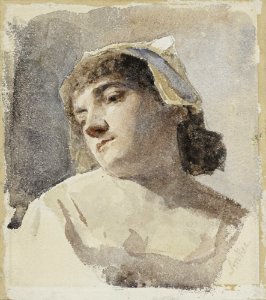 Albert Anker Bildnis einer jungen Frau
