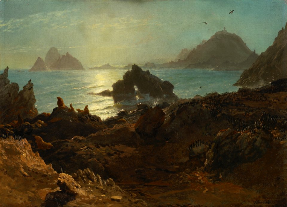 Albert Bierstadt - Farallon Islands (1872)