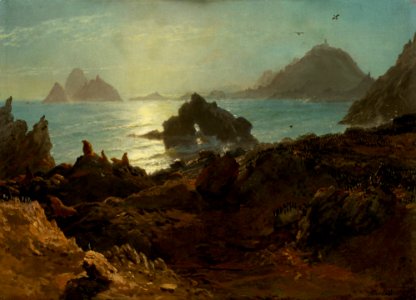 Albert Bierstadt - Farallon Islands (1872)