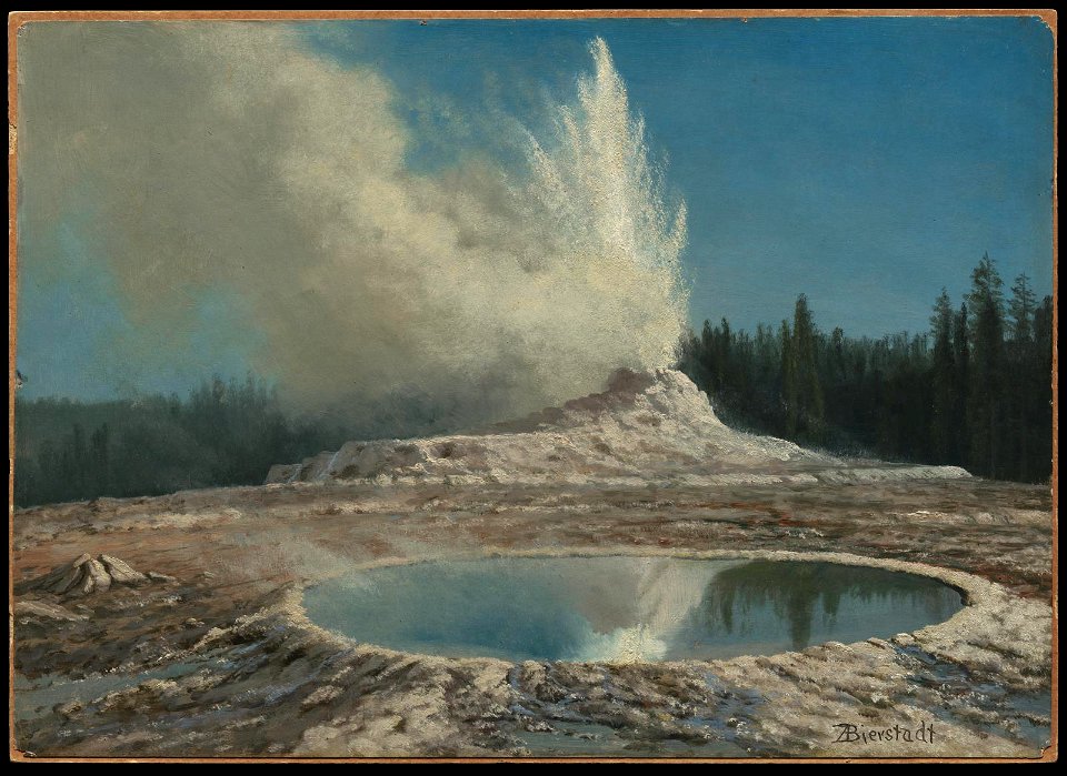 Albert Bierstadt - Geyser, Yellowstone Park - 47.1253 - Museum of Fine Arts