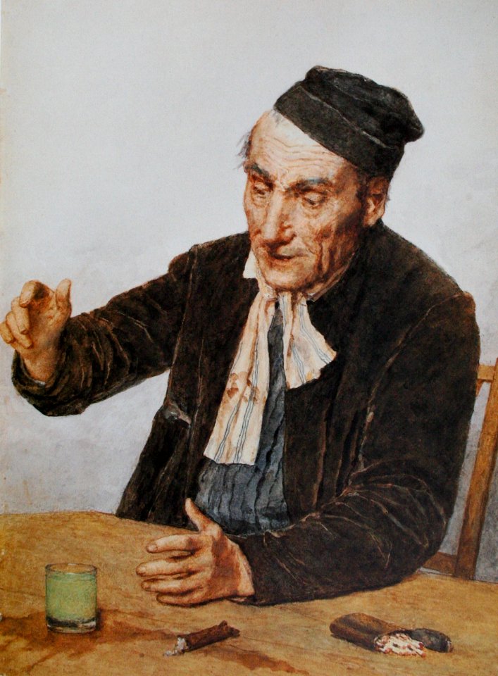 Albert Anker Der Absinth-Trinker 1908