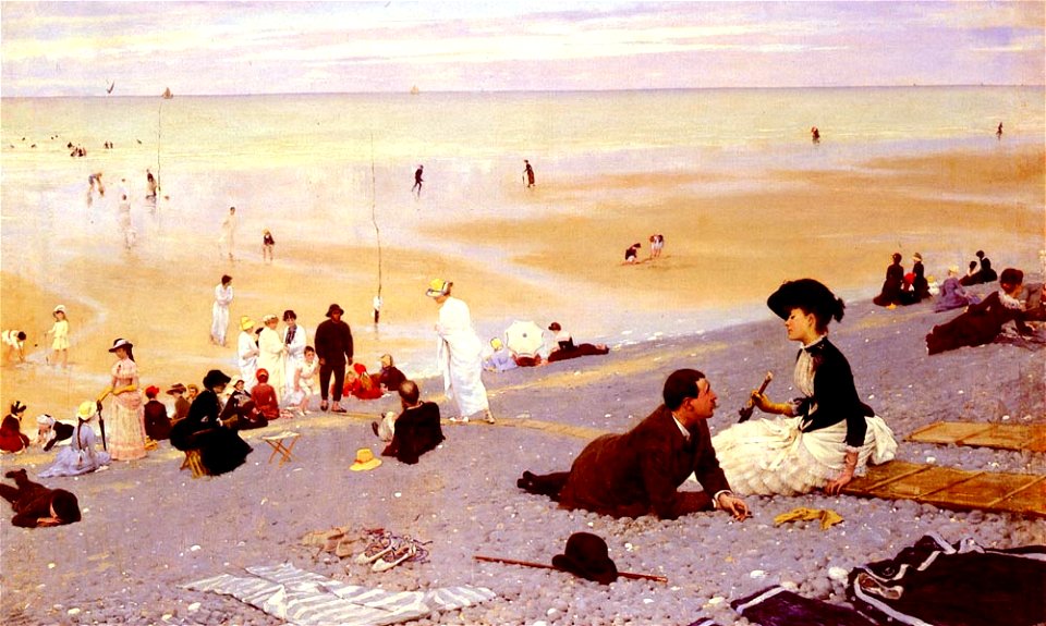 Albert Aublet - Sur les galets