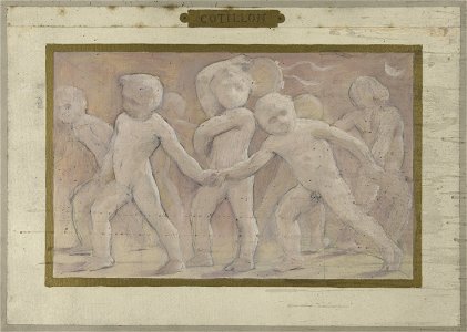 Albert Aublet - Esquisse pour la salle des fêtes de l'Hôtel de Ville , Cotillons - PPP3805 - Petit Palais