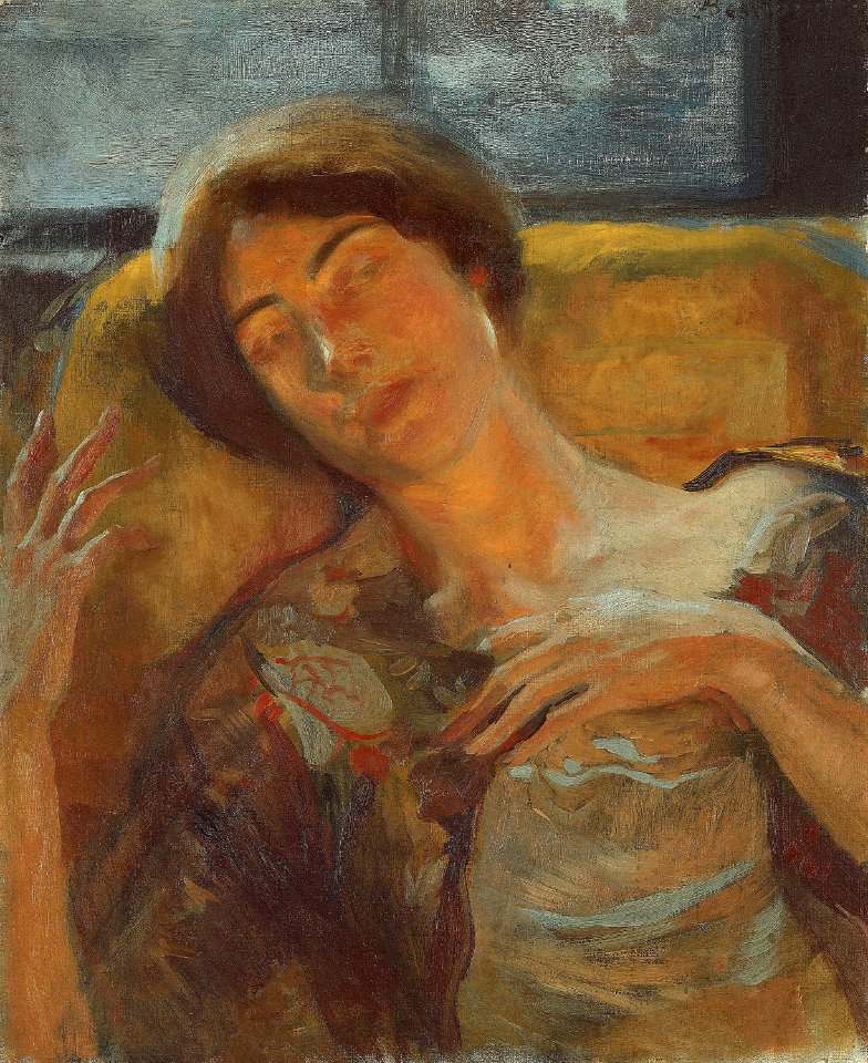 Albert Besnard - Woman's Head - 1922.420 - Art Institute of Chicago