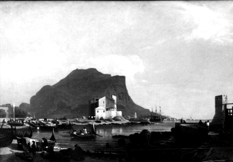 Albert Berg - The Harbour at Palermo - NM 1193 - Nationalmuseum