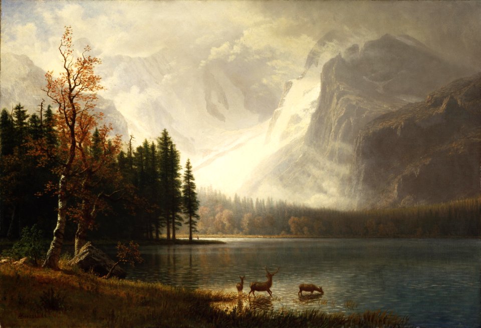 Albert Bierstadt - Estes Park, Colorado, Whyte's Lake