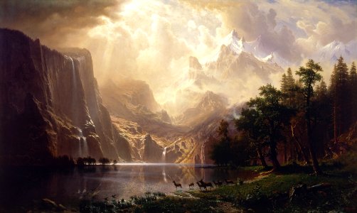 Albert Bierstadt - Among the Sierra Nevada, California - Google Art Project