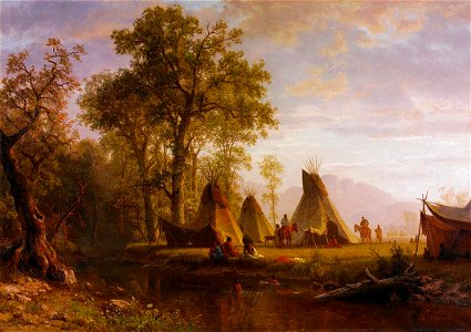 Albert Bierstadt - Indian Encampment - 2010.69 - Crystal Bridges Museum of American Art