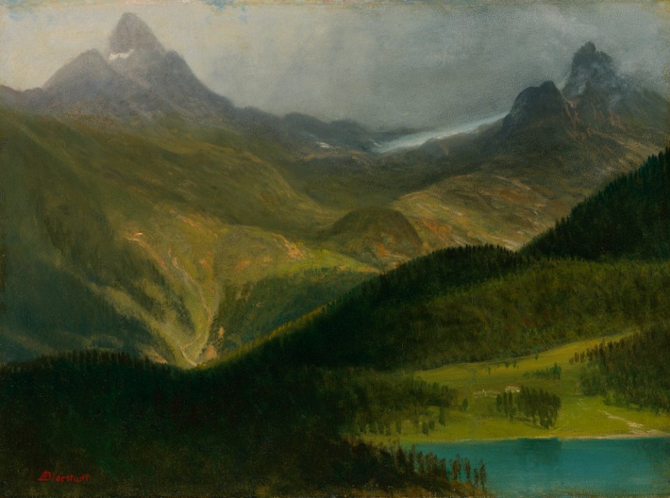 Albert Bierstadt - Mountain landscape (01)