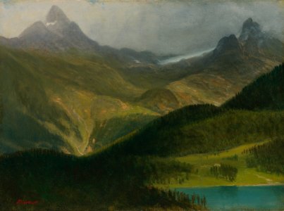 Albert Bierstadt - Mountain landscape (01)