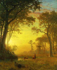 Albert Bierstadt - Light in the Forest
