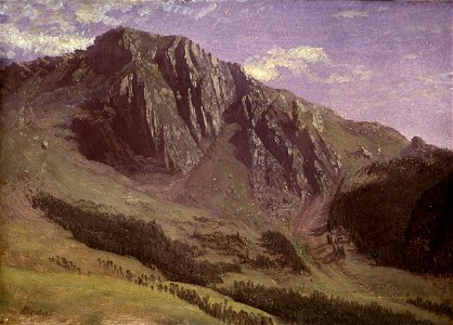 Albert Bierstadt - Mountains. Free illustration for personal and commercial use.